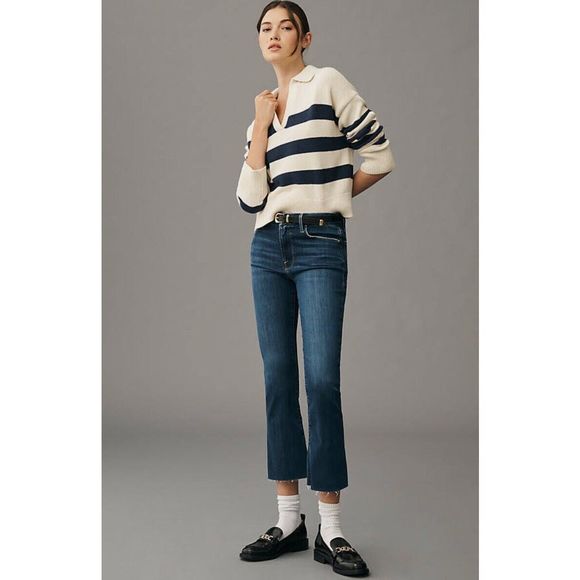 Anthropologie Frame Le Crop Mini Boot Jeans $248 - Picture 1 of 8